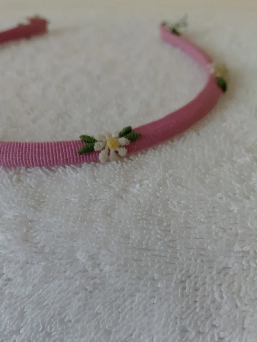 Pink Floral Ribbon Headband - Women Accessories